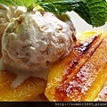 3'Grilled Mango with Coconut Ice Cream