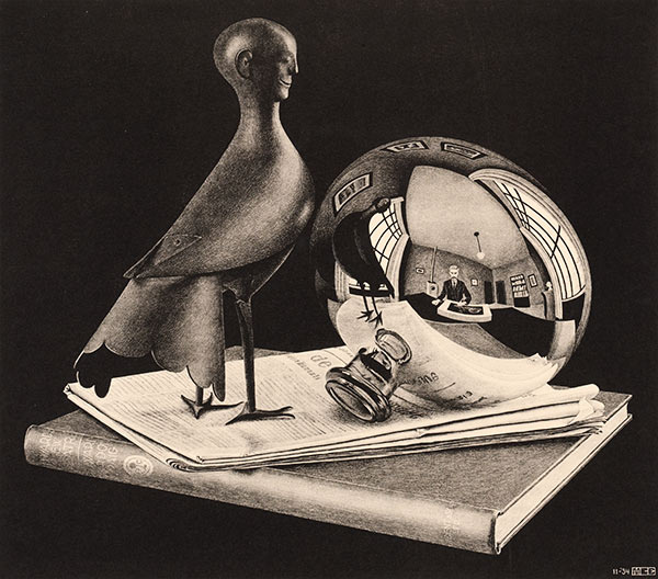 LW267-MC-Escher-Still-Life-with-Spherical-Mirror-19341