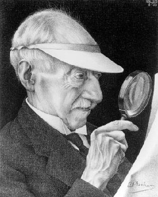 艾雪爸Portrait-of-GA-Escher-1935-LITHOGRAPH