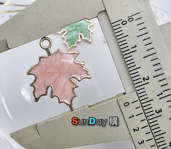 [飾件]飾品DIY材料 E0006合金滴油楓葉飾件 掛件