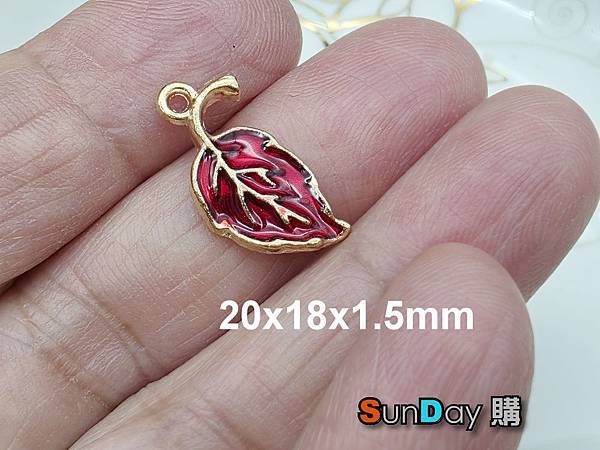 [飾件]飾品DIY材料 E0008合金滴油單葉片 飾件 吊墜