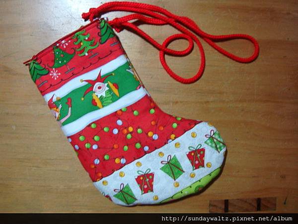 聖誕襪斜背小包