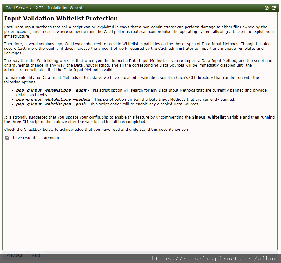 [Centos]Install Cacti 1.2.23 o