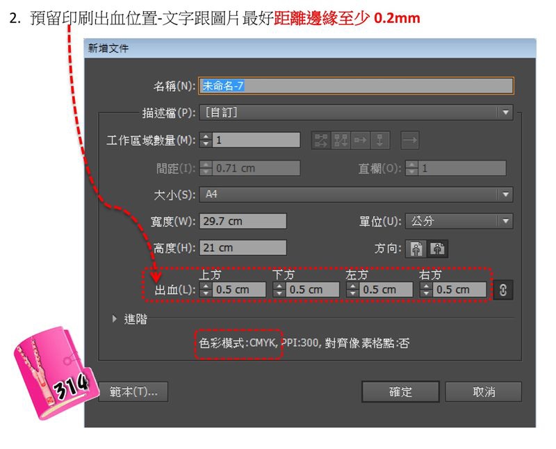 AI檔 完稿印刷注意事項2