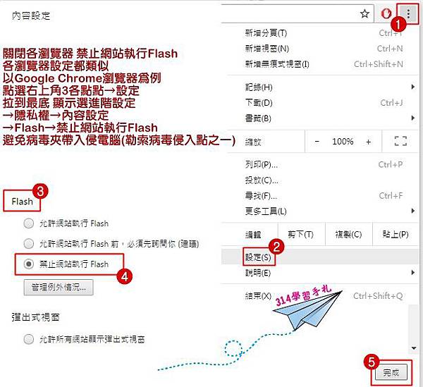 關閉瀏覽器禁止網站執行Flash-1.jpg