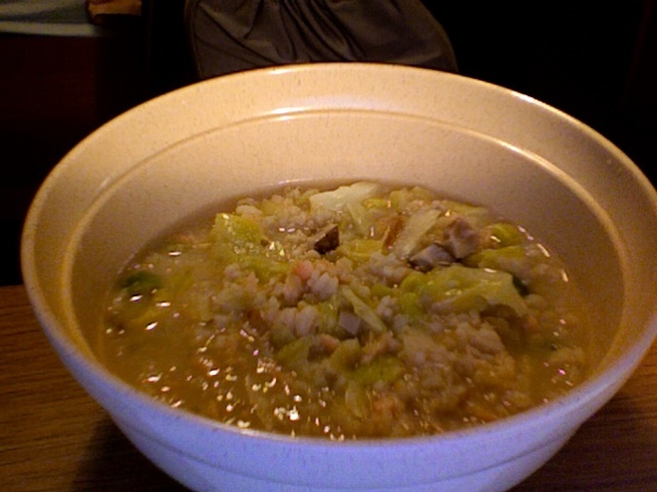 鮭魚青菜粥
