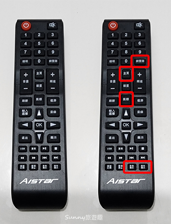 AISTAR-65吋QLED電視開箱 遙控器