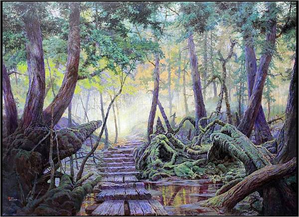 02傾聽起霧的森林 144x202cm 2013 02傾聽起霧的森林 144x202cm 2013