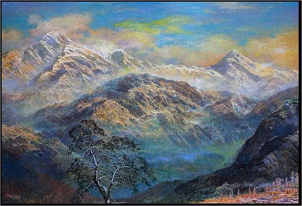 03玉山飄雪醉晚春 200x142cm 03玉山飄雪醉晚春 200x142cm