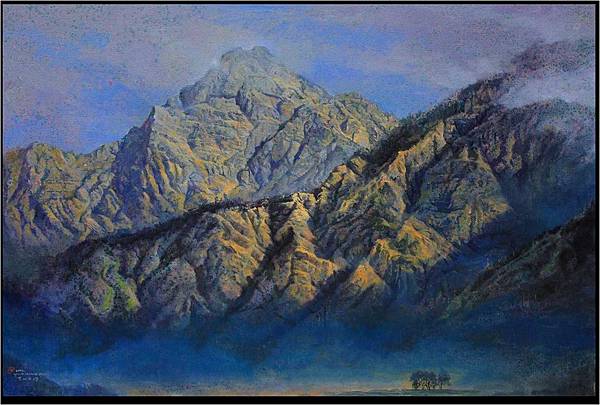 07玉山六月展英姿 90x130cm 07玉山六月展英姿 90x130cm