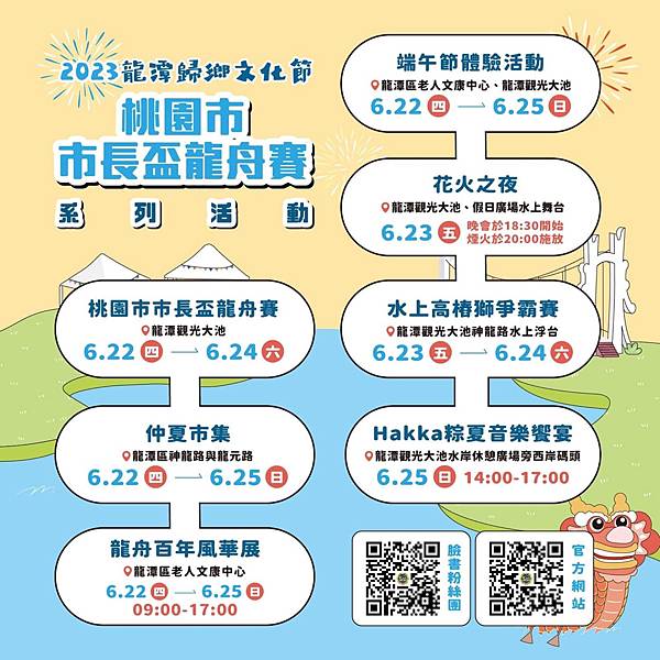 ★桃園景點★ 2023龍潭歸鄉文化節，端午節系列活動分享(附