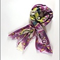 義大利製 紫色復古風印花浪漫風格大方披巾請輸入圖片標題