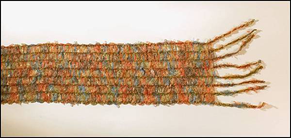 義大利製花色鄉村風格鏤空針織圍巾