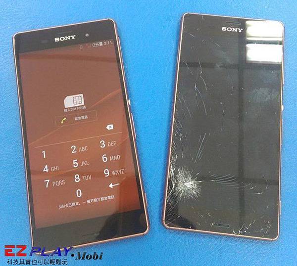 Sony Z3面板玻璃破掉可以馬上換嗎