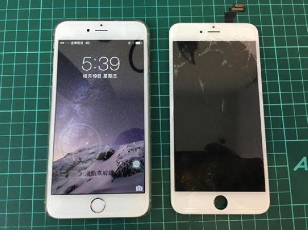 iphone6+面板一不小心就破了