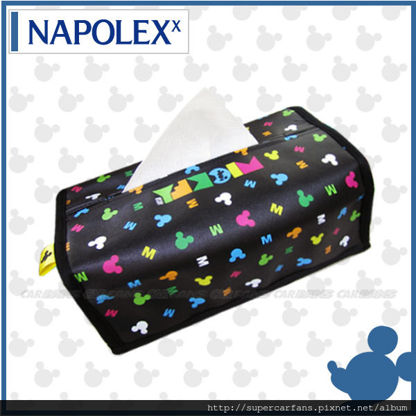 【愛車族購物網】NAPOLEX Disney米奇面紙盒套 NEW$480