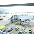 在香港機場轉機