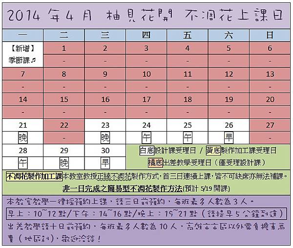 2014年度4月份