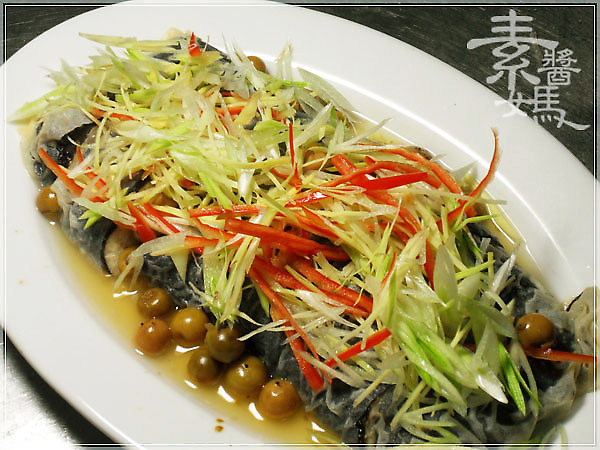 1003 素食宴客菜 樹子蒸魚 素食料理 樹子蒸鱈魚05 Jpg 素醬媽的相簿 痞客邦