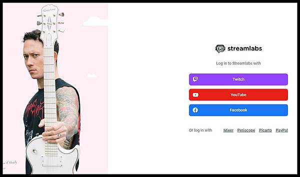 1-streamlabs登入介面 1-streamlabs登入介面