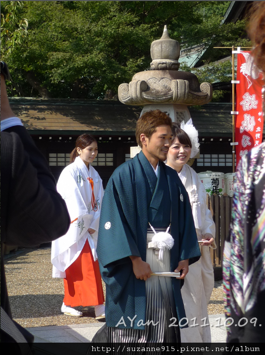 北野天滿神社_新婚夫婦