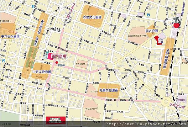 西門商場周邊商圈園區地圖