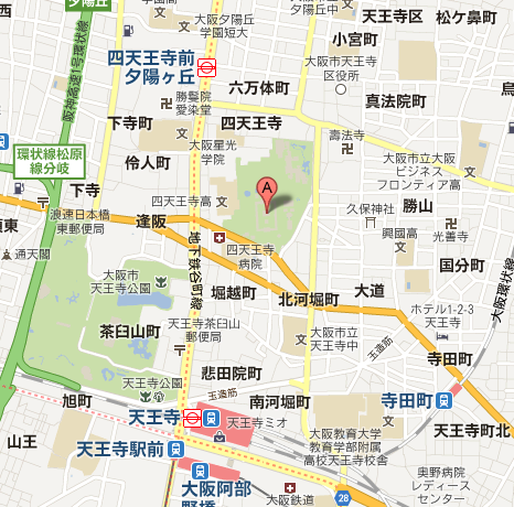 四天王寺Map