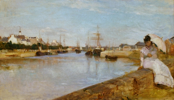 莫莉索，羅里昂港灣，The Harbour at Lorient, 1869PIX2