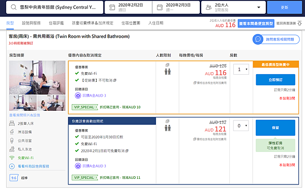 Sydney Central YHA-共用衛浴