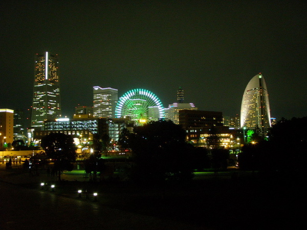 橫濱的美麗夜景