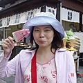 嵐山走到竹林步道野宮神社的路上