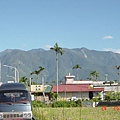 美宿館外的風景，一點也不像有颱風要來