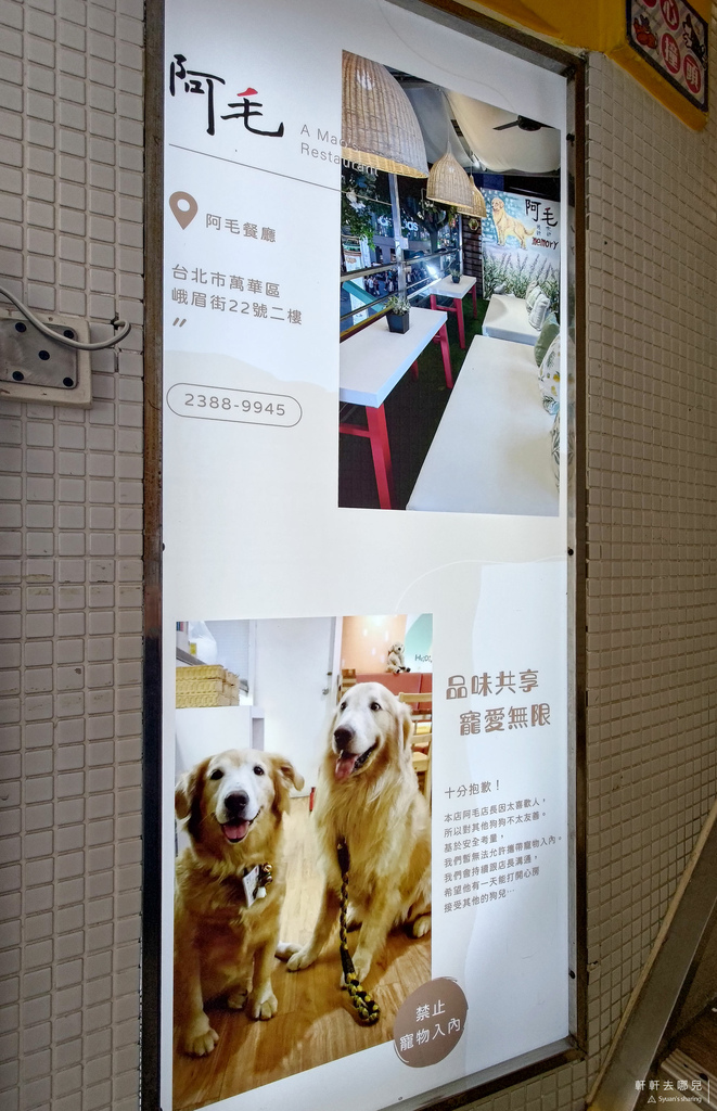 阿毛餐廳 阿毛 西門町 黃金獵犬 西門 軒軒去哪兒 05