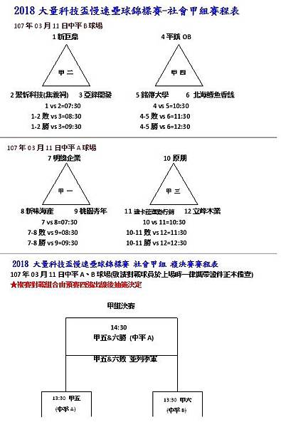2018大量盃週六社甲組賽程表.jpg 2018大量盃週六社甲組賽程表.jpg