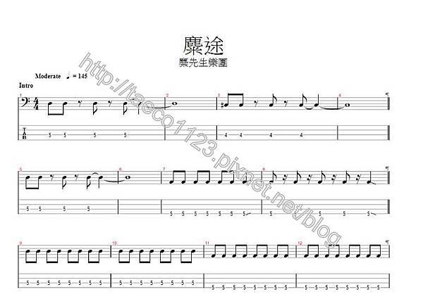 糜先生-糜途 BASS譜(GP).jpg 糜先生-糜途 BASS譜(GP).jpg