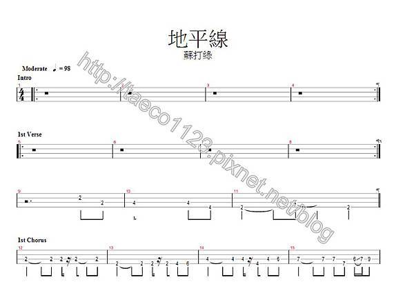蘇打綠-地平線 BASS譜(GP).jpg 蘇打綠-地平線 BASS譜(GP).jpg