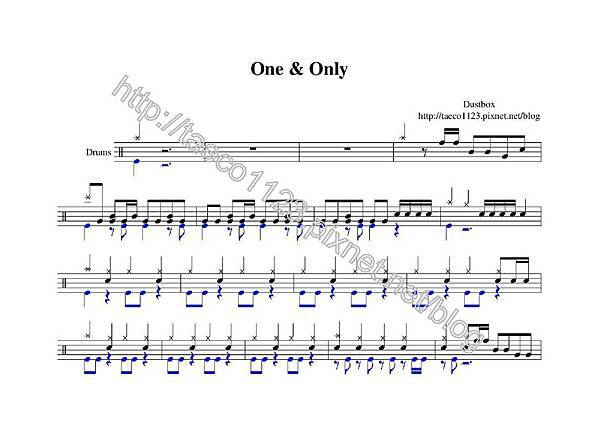 Dustbox-One %26; Only 鼓譜(OVE).jpg Dustbox-One %26; Only 鼓譜(OVE).jpg