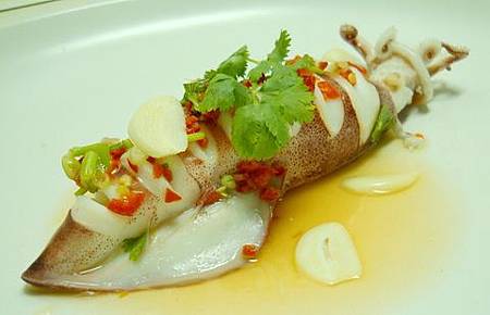 squid in lemon chili sauce