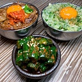 SHOJO辣黃瓜+特製牛丼飯+蔥醬玉子飯