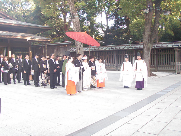 明治神宮遇到結婚的人