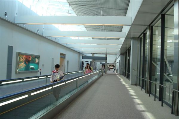 日本成田機場的走道,很寬敞明亮吧