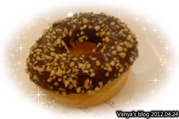 Mister donuts漢神店－巧克力花生多拿滋