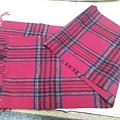 內蒙古  紅格子圍巾  200元