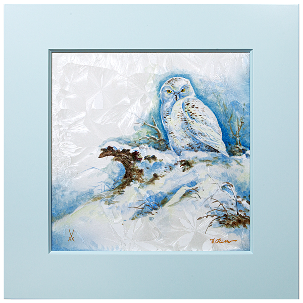 NEW CRYSTAL GLAZE WALL PAINTING, SNOWY OWL_meissen.png