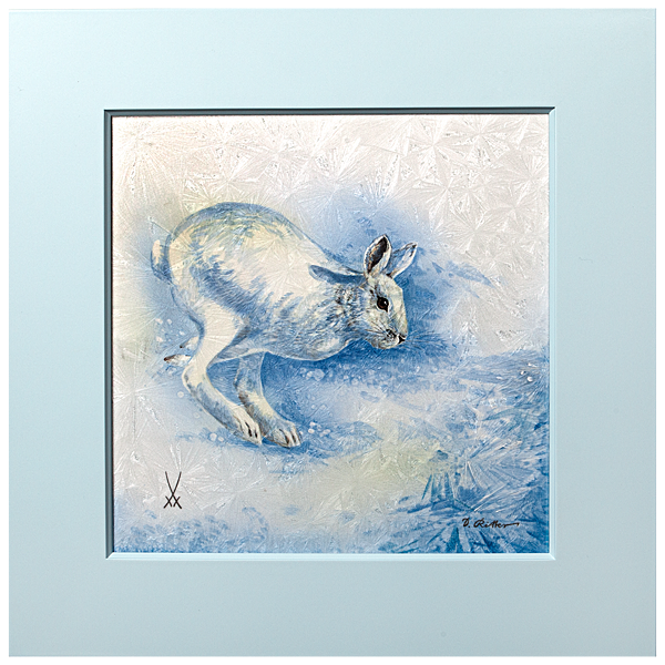 NEW CRYSTAL GLAZE WALL PAINTING, ARCTIC HARE_meissen.png