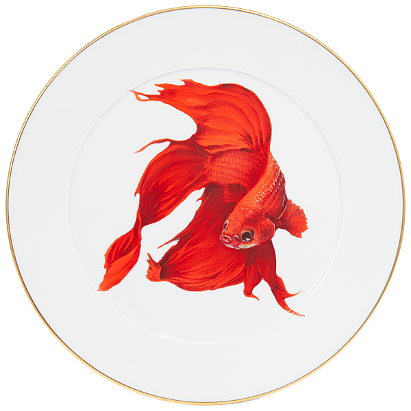 MEISSEN 德國陶瓷藝術品 - LIMITED EDITION 2021 WALL PLATE, SIAMESE FIGHTING FISH.png