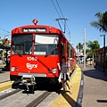 紅線的電車，要去墨西哥Tijuana.JPG