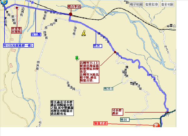 往大山背地圖