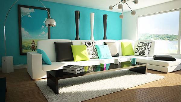 interior-ideas-interesting-interior-designs-for-living-rooms-by-white-long-sofa-with-cushions-feat-black-long-wooden-table-on-the-white-fur-rug-completed-with-blue-wall-color-extraordinary-interior-de