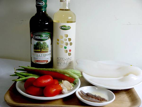 【Bambino海鮮篇】鮮甜海味「鯷魚拌炒烏賊蕃茄四季豆」~